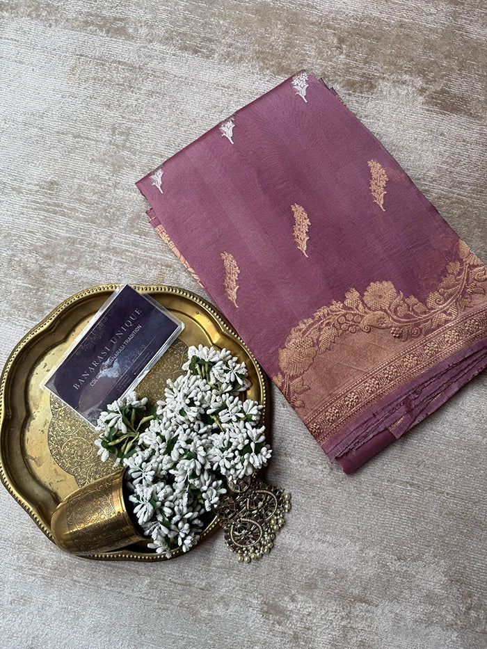 MAUVE-LAVENDER SONA RUPA KADHUA