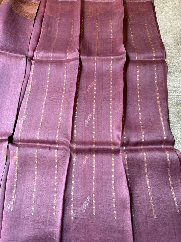 MAUVE-LAVENDER SONA RUPA KADHUA