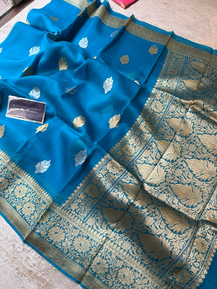 BLUE SONA RUPA KADHUA (KORA ORGANZA)