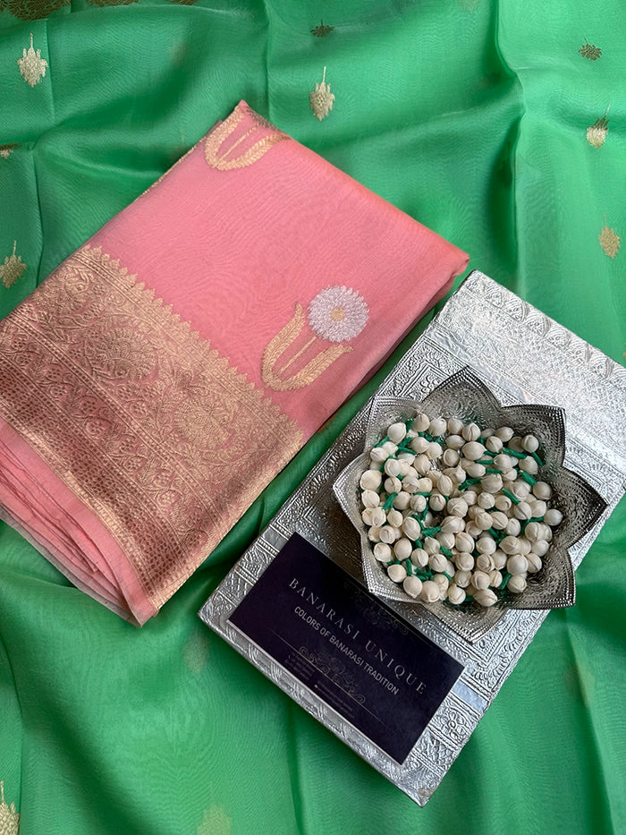 PEACH PURE KADHUA MOTIF KORA