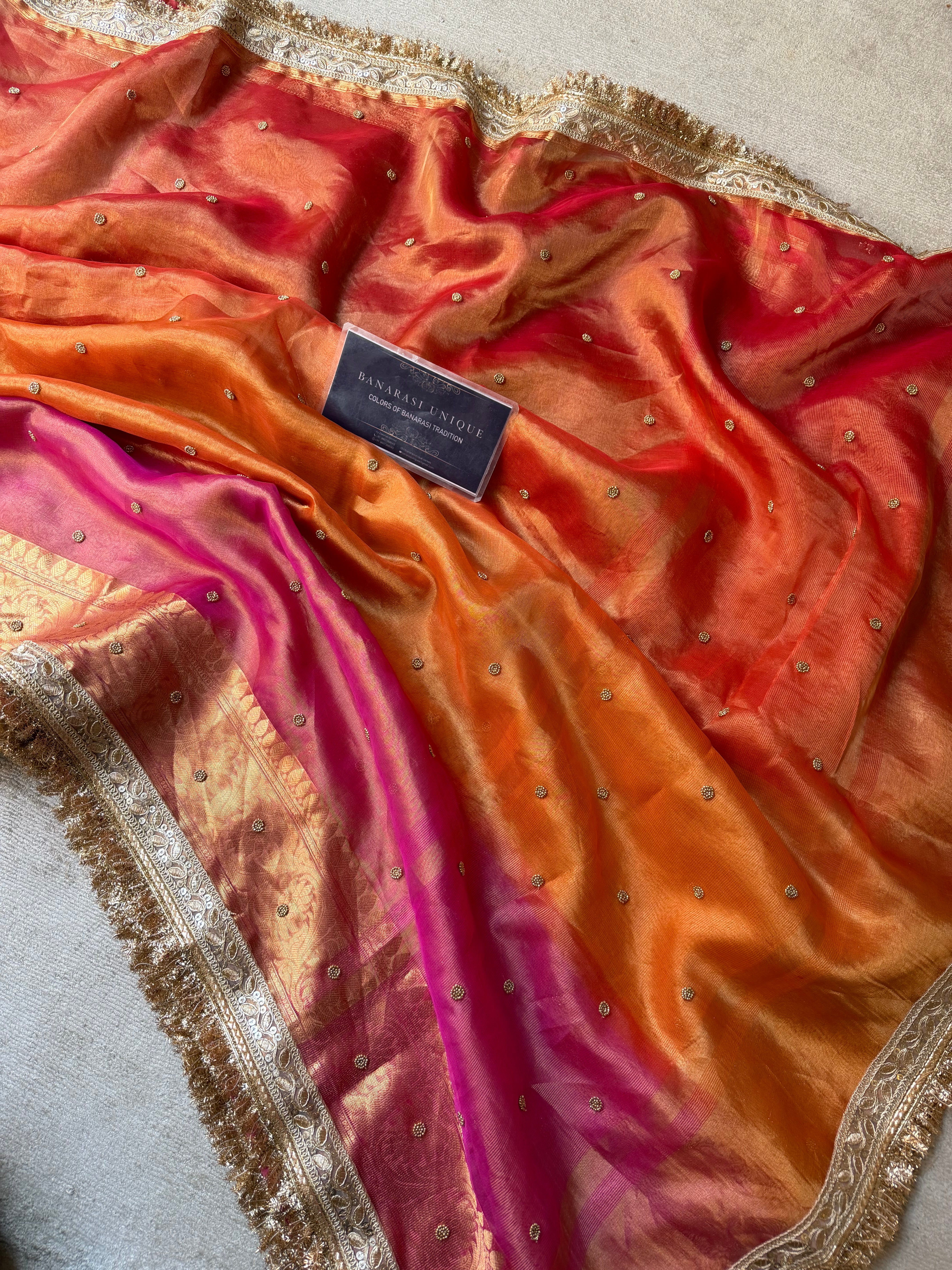 PURE TISSUE RANGKAAT HAND-EMBROIDERY ALL OVER