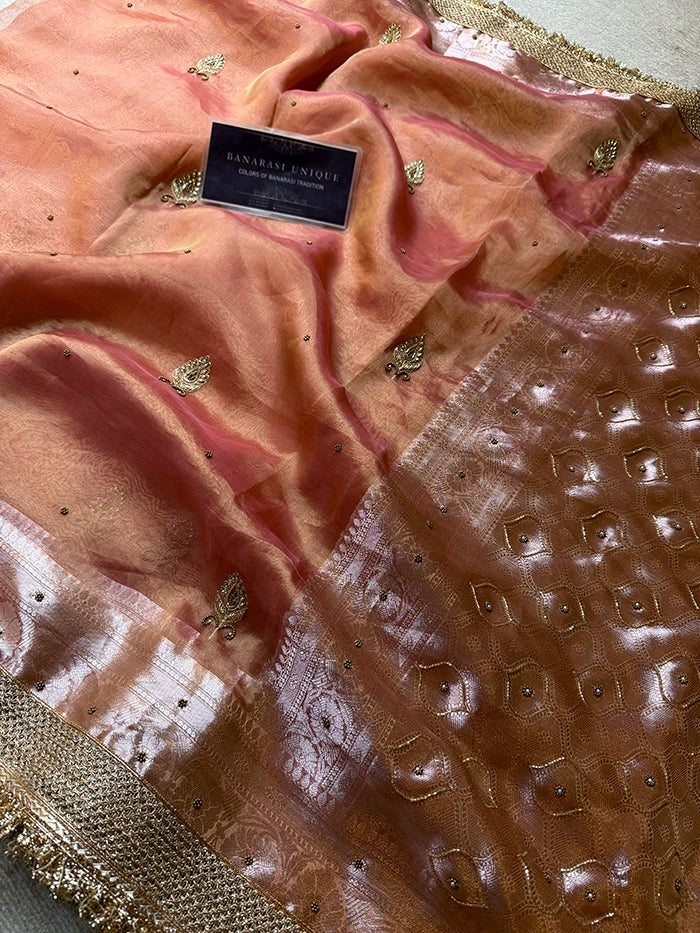 TEARDROP PAISLEY BUTIS - PEACH