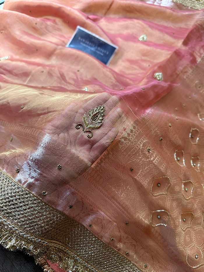 TEARDROP PAISLEY BUTIS - PEACH