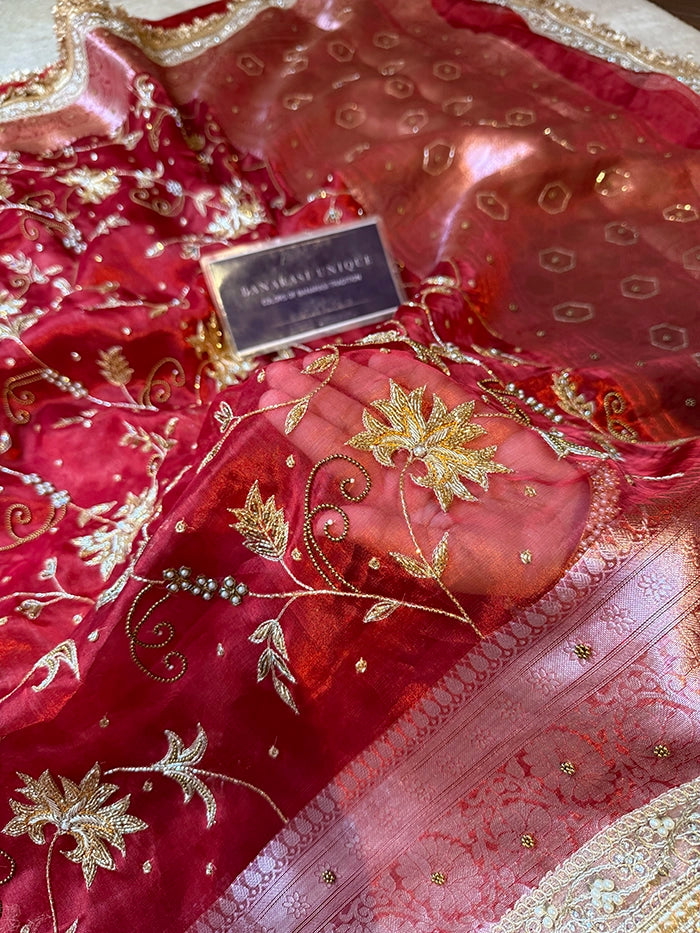 RED TISSUE JANGLA JAAL - RED