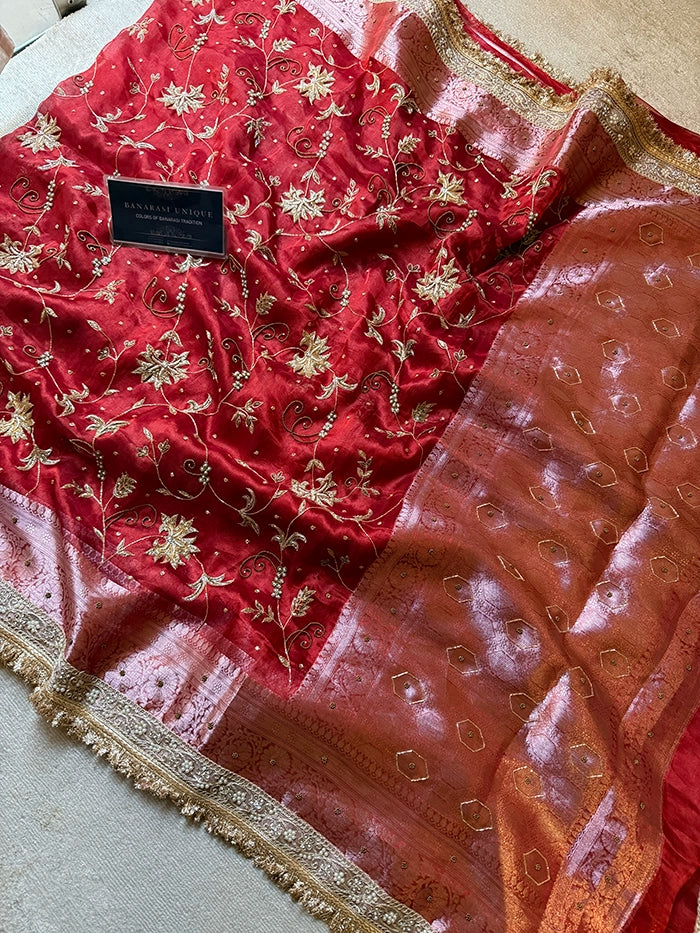 RED TISSUE JANGLA JAAL - RED