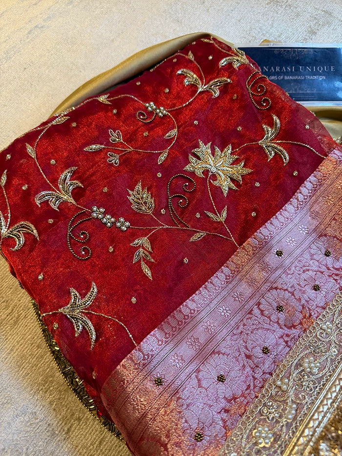 RED TISSUE JANGLA JAAL - RED
