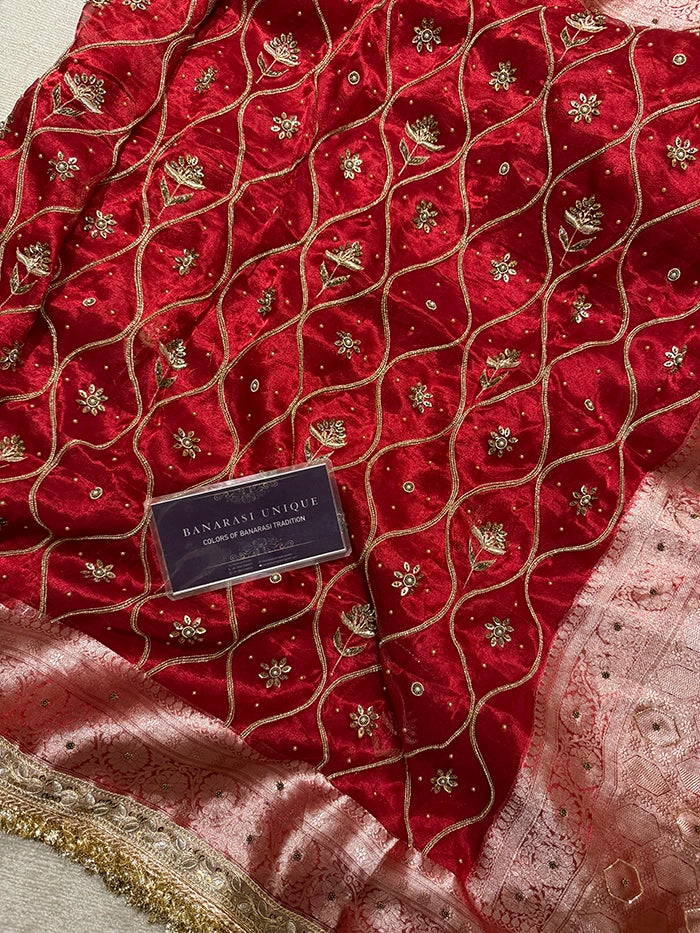 LEHERIYA JAAL (KASHTI) - RED