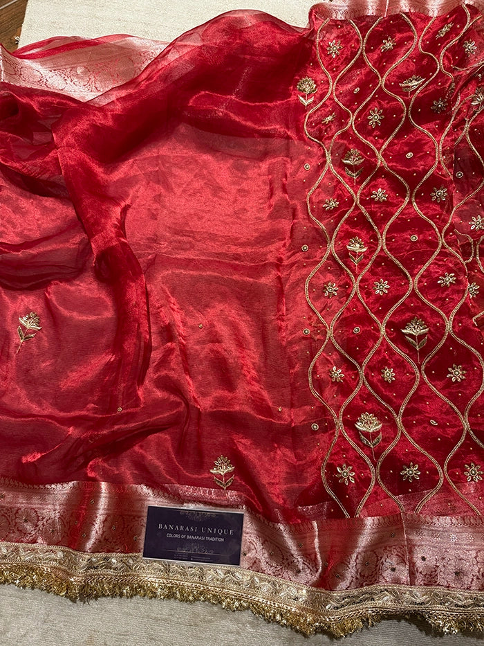 LEHERIYA JAAL (KASHTI) - RED