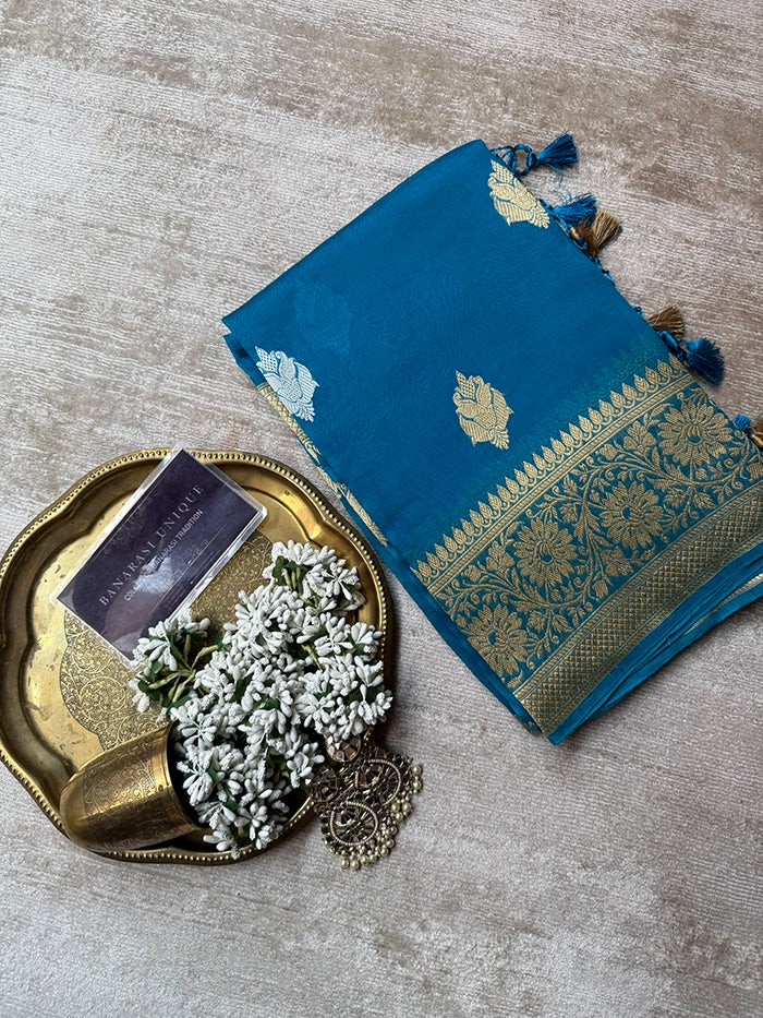 BLUE SONA RUPA KADHUA (KORA ORGANZA)