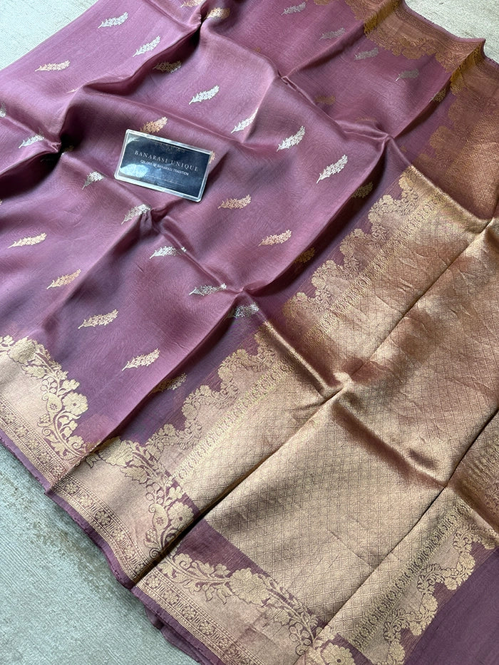 MAUVE-LAVENDER SONA RUPA KADHUA