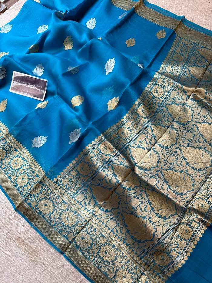 BLUE SONA RUPA KADHUA (KORA ORGANZA)
