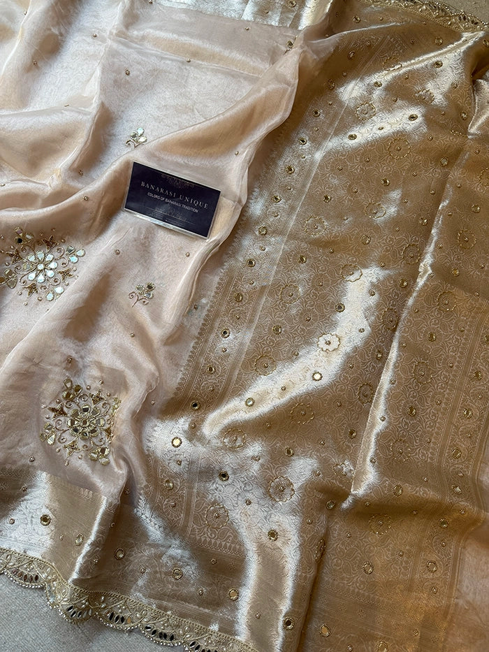 FLORAL BUTA- MIRROR - IVORY
