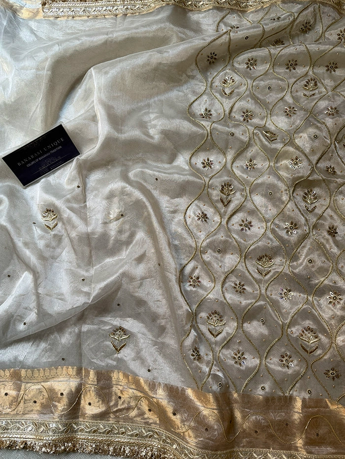 LEHERIYA JAAL (KASHTI) - IVORY
